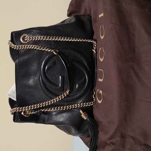 Gucci Black Soho Leather Tote - Picture 2 of 10